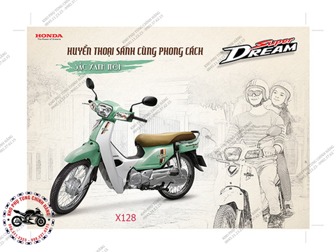 Bộ nhựa dàn áo Dream 110cc -2013. Có 5 màu: Nâu- Vàng-Đen- Xanh ngọc- Đỏ