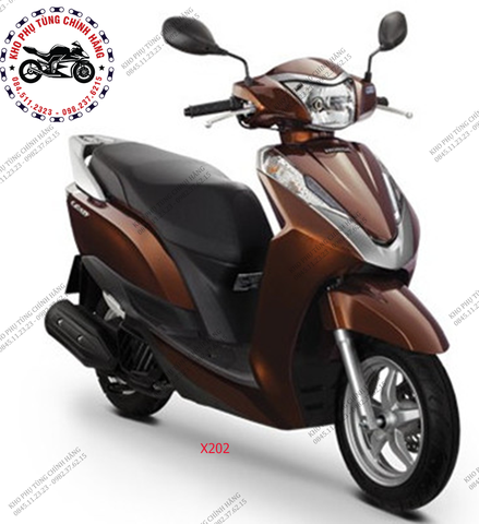 Bộ nhựa dàn áo Lead 125cc-2013. Bản tiêu chuẩn. Có 6 màu: Đen-Trắng-Đỏ mận-Xám-Vàng đồng-Nâu