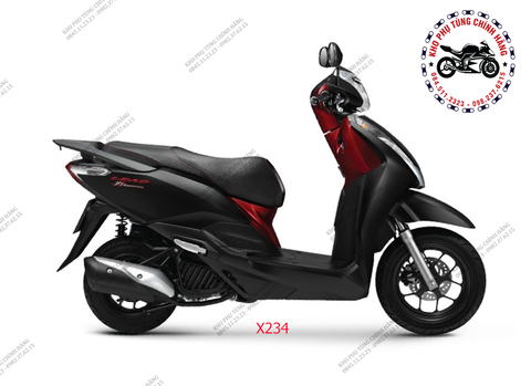 Bộ nhựa dàn áo Lead 125cc- 2018 Bản kỷ niệm 10 năm. Màu đen mờ