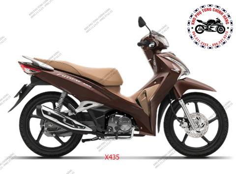 Bộ nhựa dàn áo Future 125-(2018-2019) Vành đúc. Có 4 màu: Đen mờ- Đỏ đô- Xanh- Nâu.