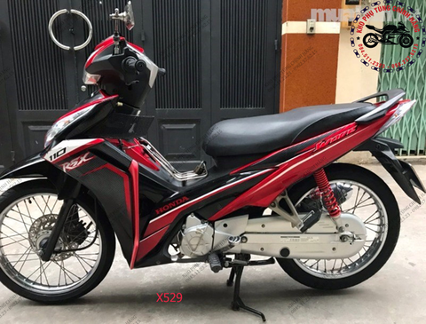 Bộ nhựa dàn áo RSX 110cc- 2012-(Có 6 màu: Xám bạc-Trắng- Vàng đồng-Đen-Đỏ đen-Trắng đen)
