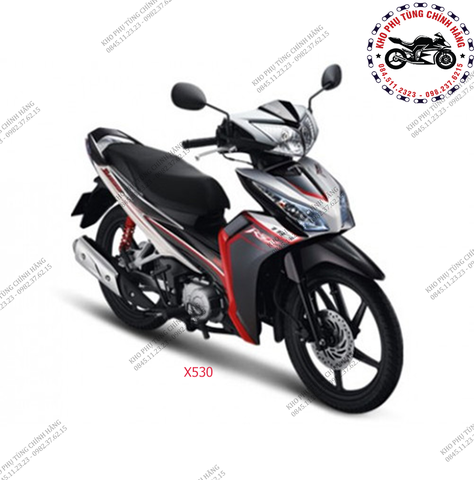 Bộ nhựa dàn áo RSX 110cc- 2012-(Có 6 màu: Xám bạc-Trắng- Vàng đồng-Đen-Đỏ đen-Trắng đen)