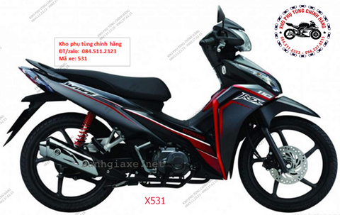 Bộ nhựa dàn áo RSX 110cc- 2013-(Có 6 màu: Xám vàng-Đen xám-Đen đỏ-Trắng xanh-Trắng đỏ-Đỏ đen)