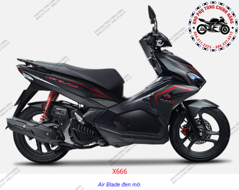 Bộ nhựa dàn áo Air Blade - 2019. Màu đen mờ