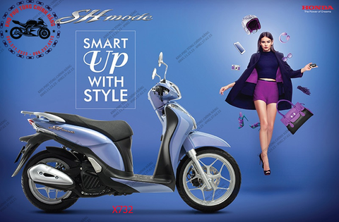 Bộ nhựa dàn áo SH Mode- 2017 khóa thông minh. Có 7 màu