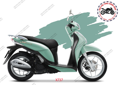 Bộ nhựa dàn áo SH Mode- 2018 Bản thời trang. Có 5 màu: Xanh ngọc-Trắng-Tím-Đỏ tươi-Vàng