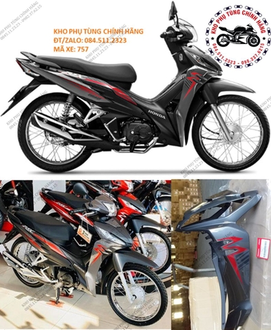 Bộ nhựa dàn áo RSX 110cc- 2020 Vành nan (Có 4 màu: Xanh dương- Đỏ-Trắng- Xám đen)
