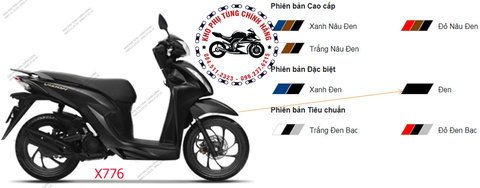 Bộ nhựa dàn áo Vision- (2020-2021)- Bản Đặc biệt. Có 2 màu: Đen-Xanh