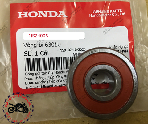 Vòng bi 6301U-(Bi bánh)