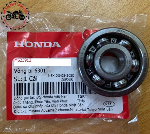 Vòng bi 6301 (Bi láp)- dùng cho xe 125cc/150cc