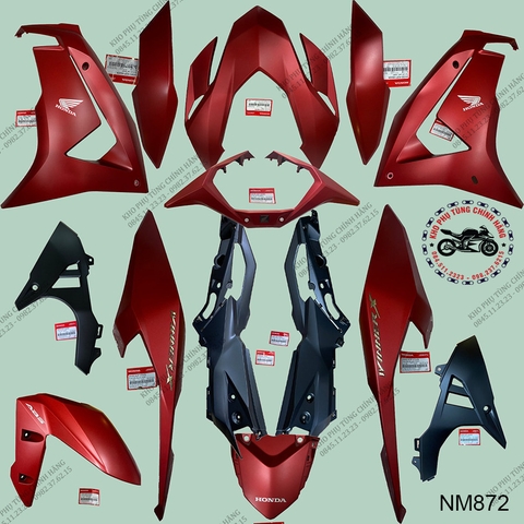 Bộ nhựa màu 14 chi tiết xe Winner X đời 2022 phiên bản đặc biệt