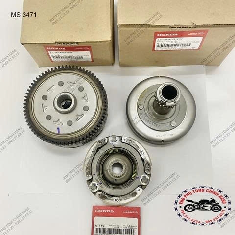 Bộ Côn xe Dream 100, wave 100 ( MÃ 3471+3472+3473)