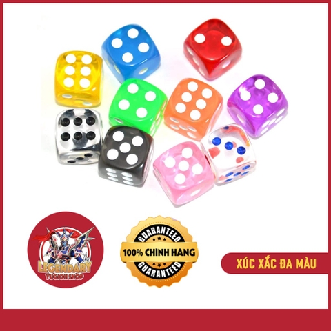 [Phụ Kiện Yugioh] Combo Xúc Xắc - Xí Ngầu Đa Màu Sắc Chất Lượng Cao Phù Hợp Cho Các Loại Boardgame