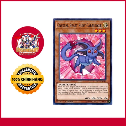 [Thẻ Bài Yugioh Chính Hãng] Crystal Beast Ruby Carbuncle