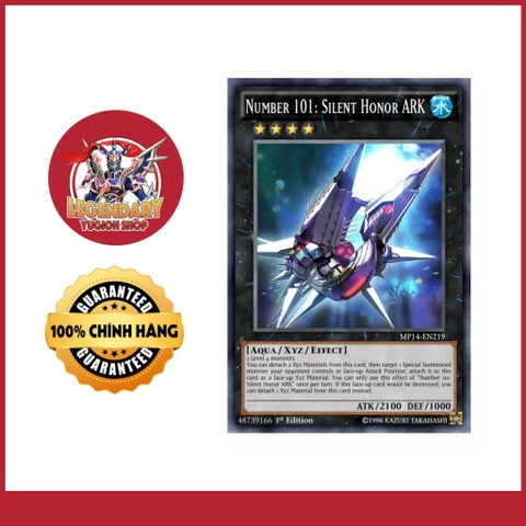 [EN-JP]Thẻ Bài Yugioh Chính Hãng] Number 101: Silent Honor ARK
