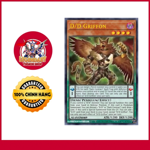 [EN-JP][Thẻ Bài Yugioh Chính Hãng] D/D Gryphon