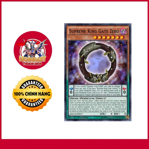 [Thẻ Bài Yugioh Chính Hãng] Supreme King Gate Zero