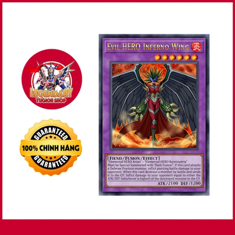 [EN-JP][Thẻ Bài Yugioh Chính Hãng] Evil Hero Inferno Wing