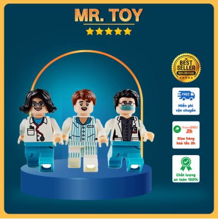 [Đồ Chơi LEGO Chính Hãng] Bộ Sưu Tập Các Nhân Vật, Minifigures Nghề Nghiệp Cuộc Sống