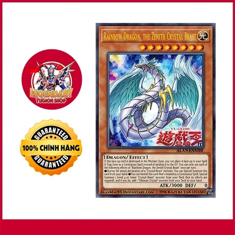 [Thẻ Bài Yugioh Chính Hãng] Crystal Beast Rainbow Dragon