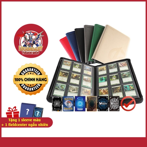 [Phụ Kiện Yugioh] Album Da Chính Hãng Henwei Trang Rời Bìa Chống Xước Cho Thẻ Yugioh, Card Game Các Loại