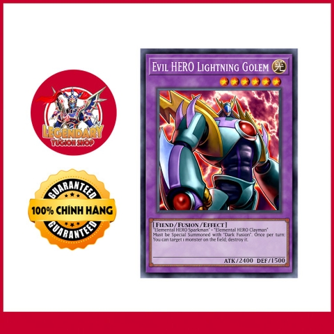 [EN-JP][Thẻ Bài Yugioh Chính Hãng] Evil Hero Lightning Golem