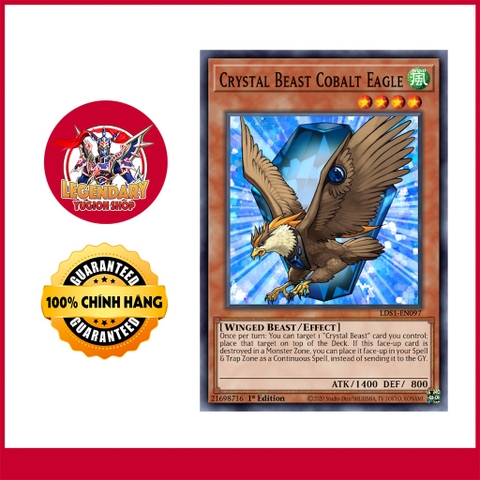 [Thẻ Bài Yugioh Chính Hãng] Crystal Beast Cobalt Eagle