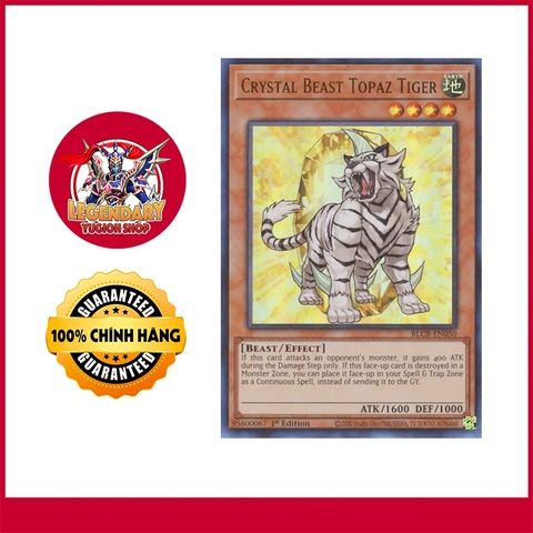 [Thẻ Bài Yugioh Chính Hãng] Crystal Beast Topaz Tiger