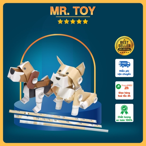 Bộ Mô Hình Giấy Thủ Công Paper Craft PIPEROID Động Vật - Chính Hãng Nhật Bản