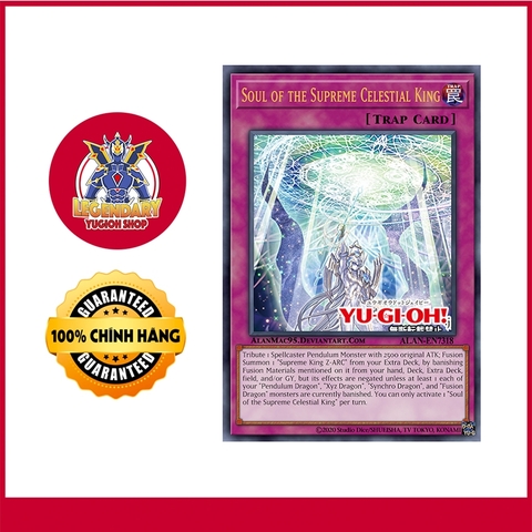 Thẻ Bài Yugioh Chính Hãng] Soul of the Supreme Celestial King