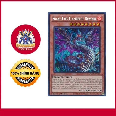 [Thẻ Bài Yugioh Chính Hãng] Snake-Eyes Flamberge Dragon