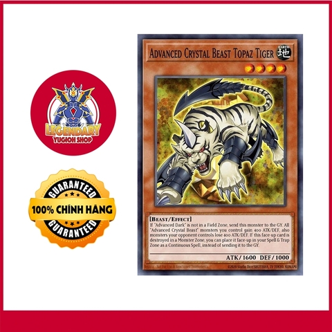 [Thẻ Bài Yugioh Chính Hãng] Advanced Crystal Beast Topaz Tiger