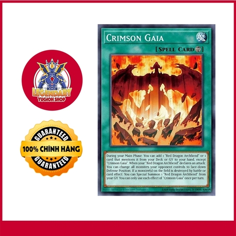 [Thẻ Bài Yugioh Chính Hãng] Crimson Gaia