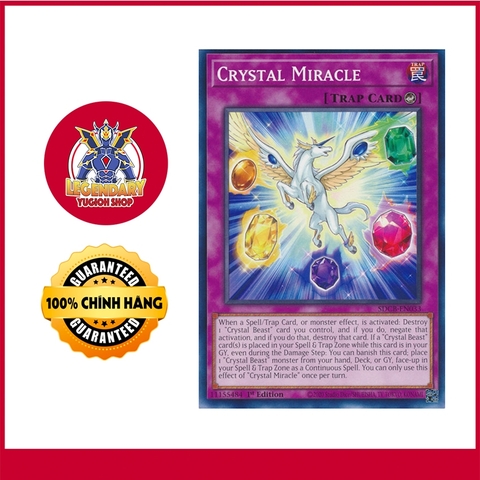 [Thẻ Bài Yugioh Chính Hãng] Crystal Miracle