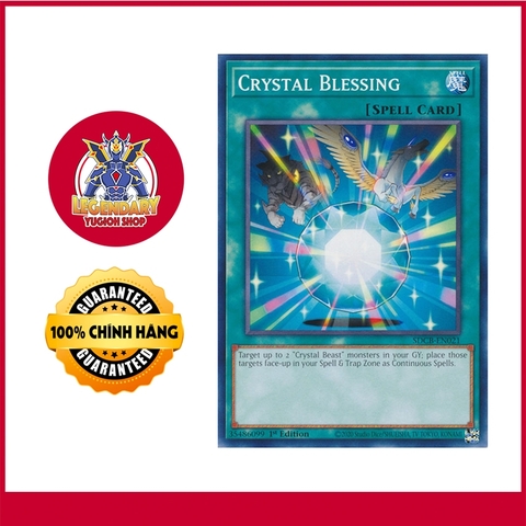 [Thẻ Bài Yugioh Chính Hãng] Crystal Blessing