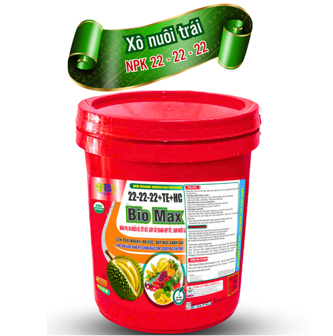 Bio Max 22-22-22 + TE + HC – Phân Bón Hữu Cơ Thế Hệ Mới
