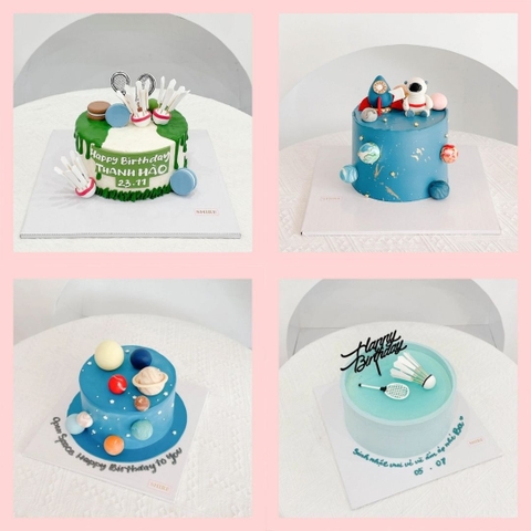 Bánh kem tạo hình vũ trụ/ thể thao - Bánh kem fondant
