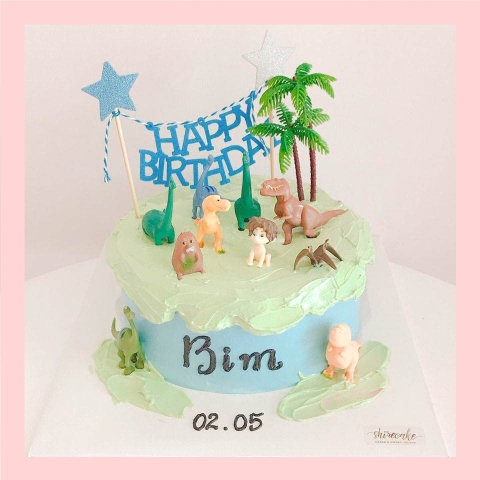 Bánh kem khủng long - Bánh sinh nhật bé trai