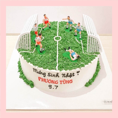 Bánh kem bóng đá - Bánh sinh nhật bé trai