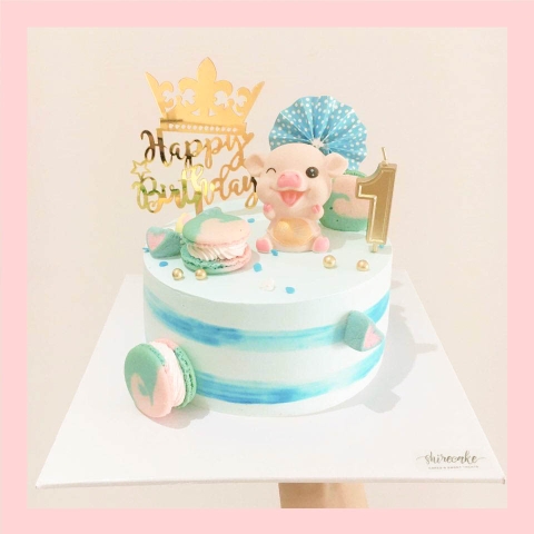 Bánh kem tuổi hợi/con heo - Bánh sinh nhật trẻ em