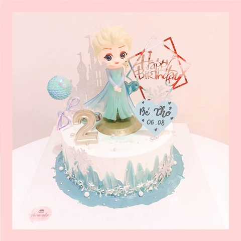 Bánh kem nữ hoàng băng giá Elsa - Bánh sinh nhật công chúa Disney