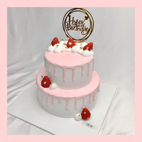 Bánh kem hai tầng cho nữ - Bánh kem sinh nhật cho nữ