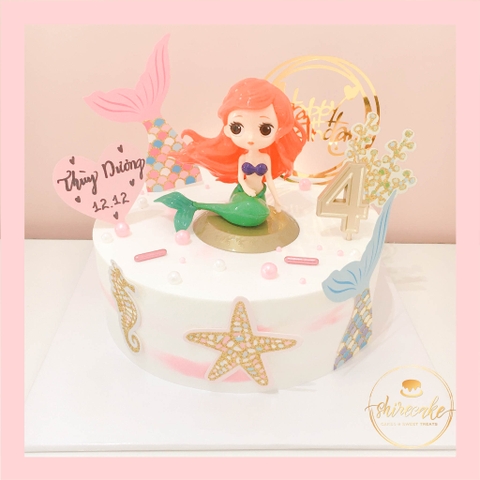 Bánh kem nàng tiên cá Ariel - Bánh sinh nhật công chúa Disney