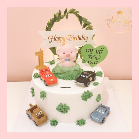 Bánh kem thế giới xe hơi - Bánh sinh nhật bé trai
