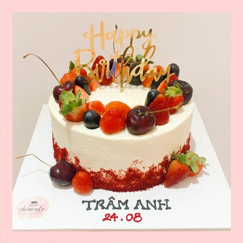 Tiramisu trang trí trái cây - Bánh kem tiramisu dạng ổ