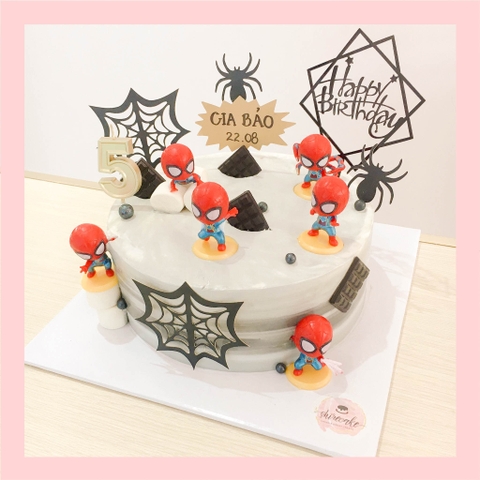Bánh kem người nhện - Bánh sinh nhật bé trai