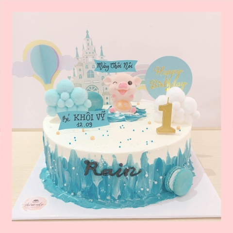 Bánh kem tuổi hợi/con heo - Bánh sinh nhật trẻ em