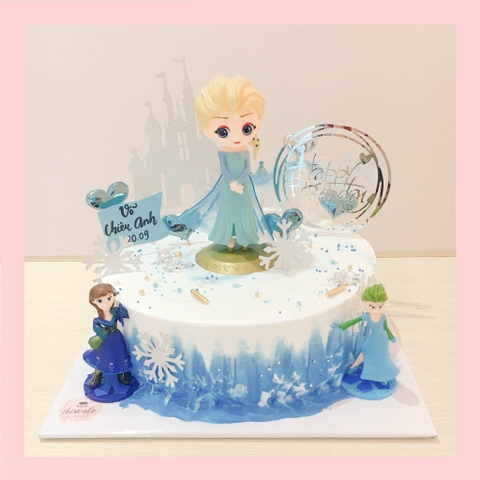 Bánh kem nữ hoàng băng giá Elsa - Bánh sinh nhật công chúa Disney