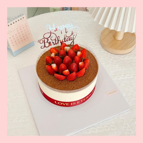 Tiramisu trang trí trái cây - Bánh kem tiramisu dạng ổ