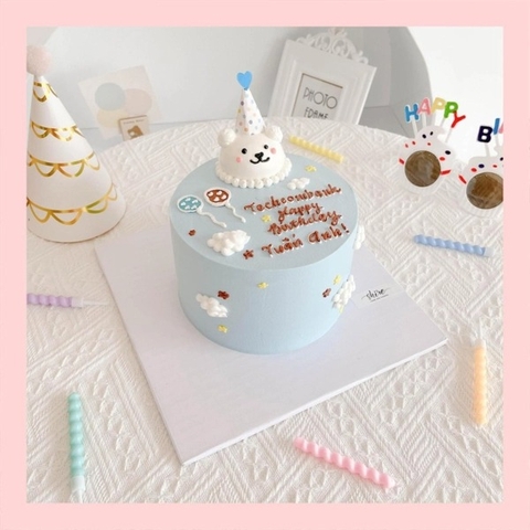 Bánh mini bơm thú 3D- Bánh kem bơ mini 10-12cm